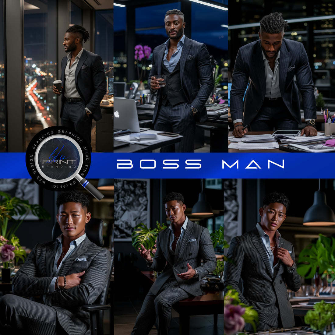 BOSS MAN-STOCK PHOTO (SET OF 6)